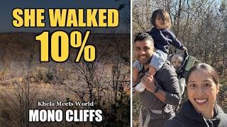 Hiking Mono Cliffs with a Toddler and a Baby (She Walked 10% of It)