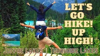 4K Virtual Hike Joffre Lakes | Turquoise Lakes | Nature Sounds